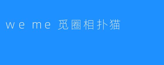 weme觅圈相扑猫